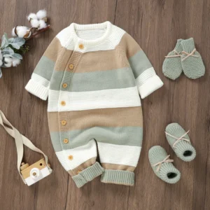 0 to 18 Months Autumn Winter Sweater Romper