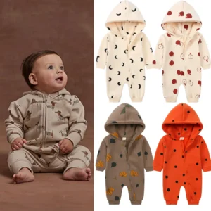 Hooded Romper Suit Long Sleeve