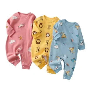 Baby Romper Girl Boy 0-18M Cute Spring Long Sleeve
